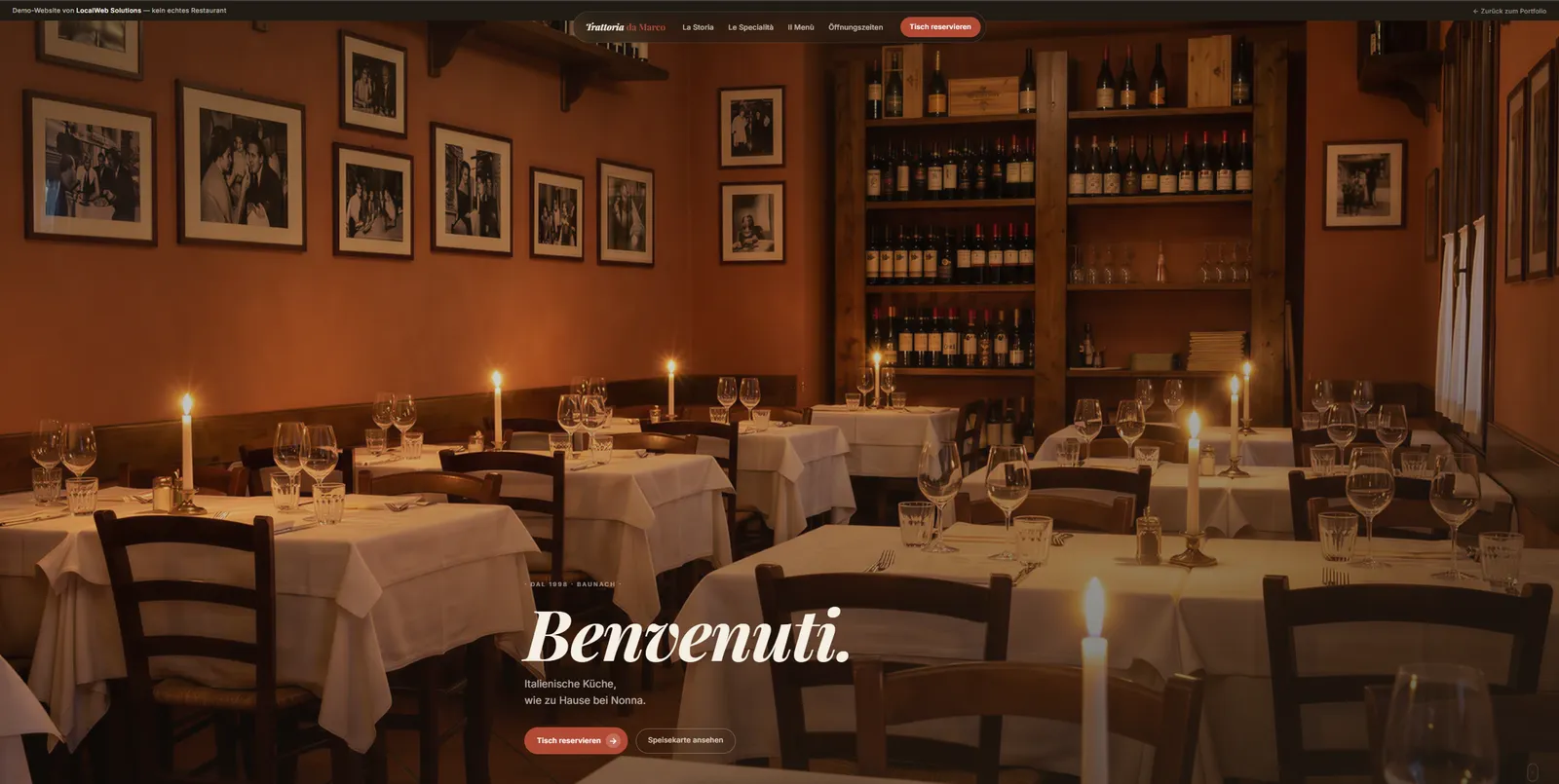 Trattoria da Marco Website
