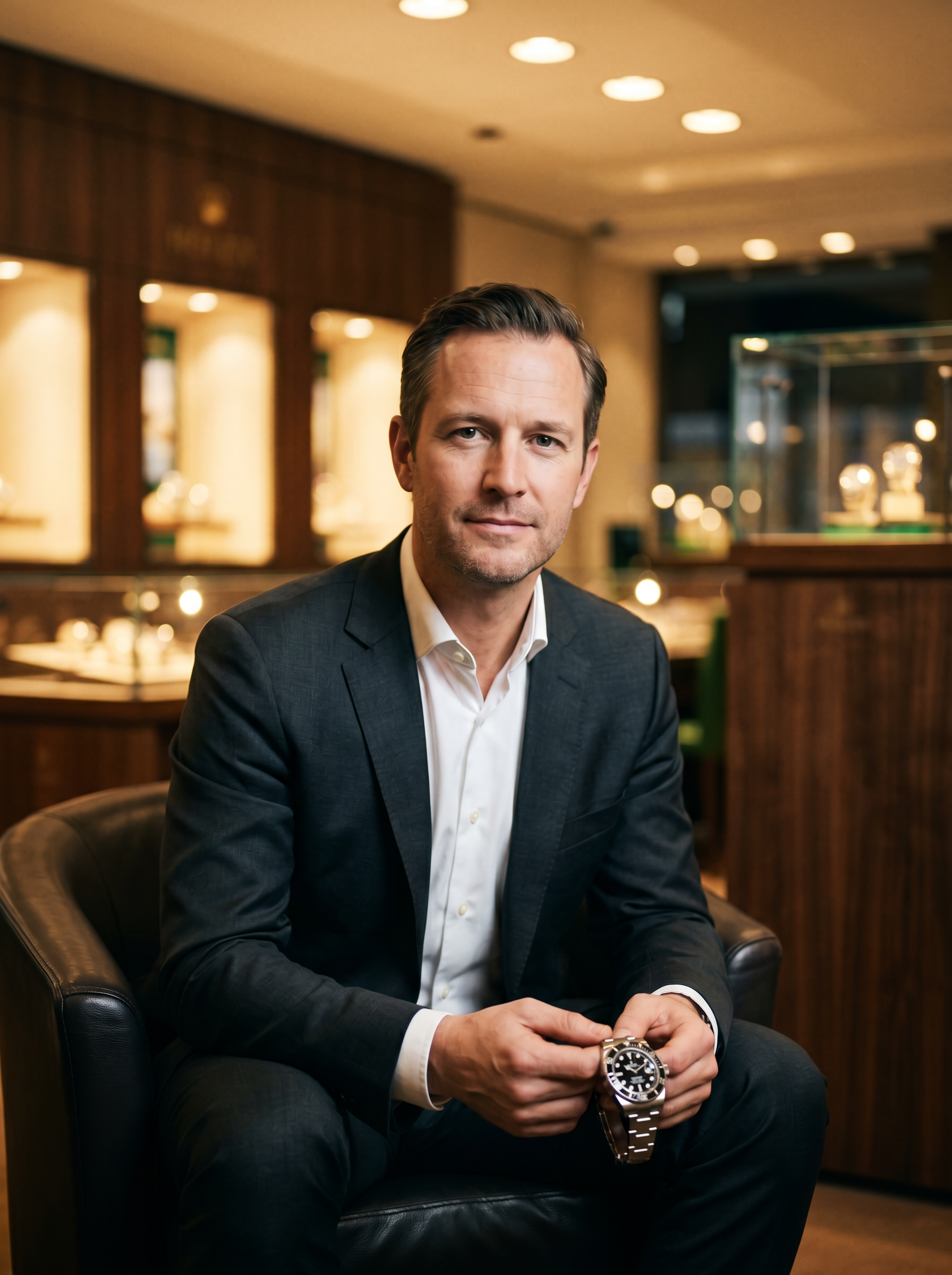 Maximilian Bergmann in seiner Boutique